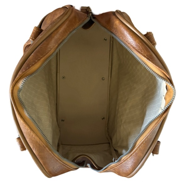 AMERICAN TOURISTER • Vintage Camel Leather Carry-On Bag Luggage Overnight - Picture 13 of 13